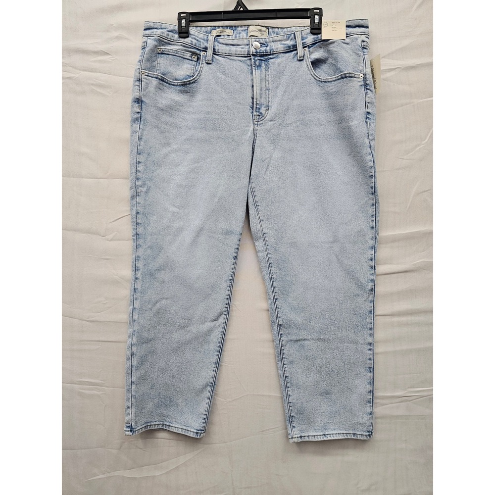 Universal Thread Women 20 Reg 80s Slim Mid Rise Jeans Light Wash 014 05 4079